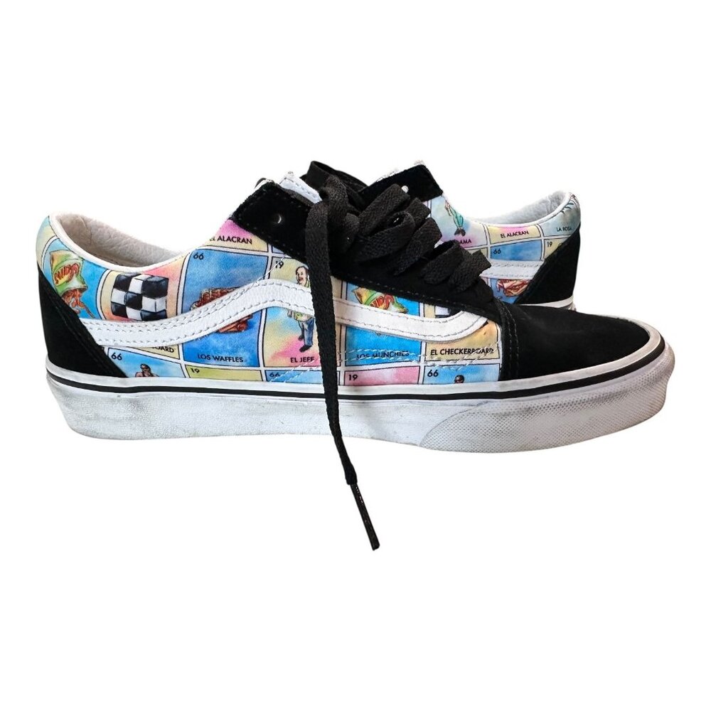 Authentic 2013 Vans Old Skool Loteria Print Skate Shoes Size Men 7.5 Women 9